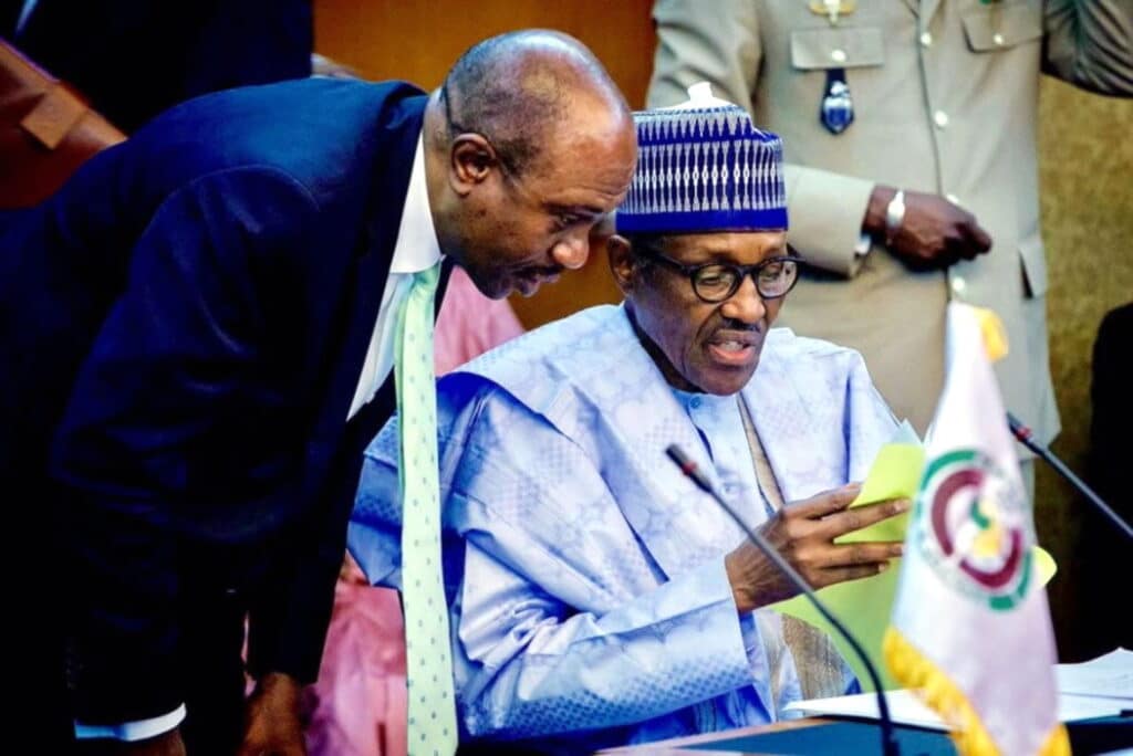 Buhari And Emefiele Buhari And Emefiele